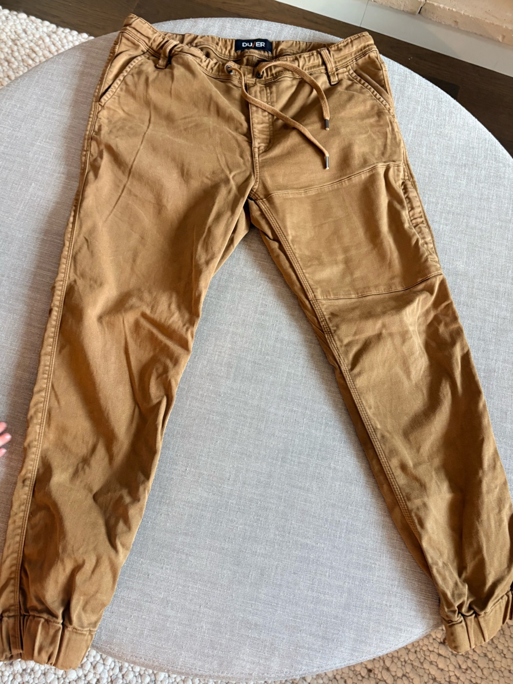 DU/ER Men's Jogger Pants in Tan - Durable Everyday Comfort